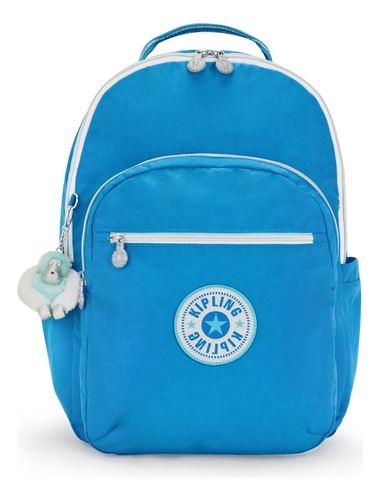 Mochila Kipling Seoul Grande Color Eager-blue-fun