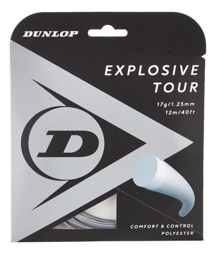 Dunlop Sports Cuerda De Tenis Explosive Tour, Plata, 0.56 O.