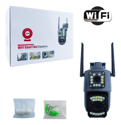 Camara Vigilancia Ip Con Wifi Para Exteriores Con 12 Led Hd