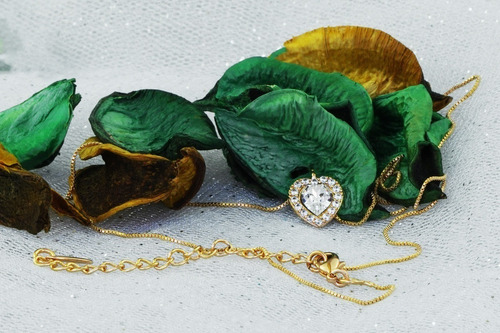Imagen 5 de 9 de Collar Cadena Dije Oro 18k Regalo Elegante Joyería Dama Mama