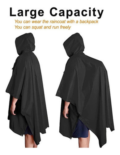 Capa De Lluvia Militar Impermeable 3 En 1 Con Capucha 2024