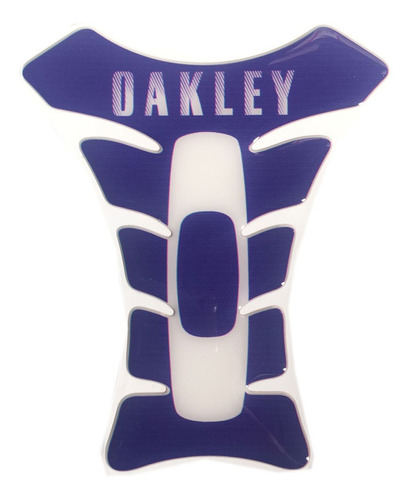 Imagem 1 de 2 de Adesivo Protetor De Tanque Oakley Azul/branco Gallo De Ouro
