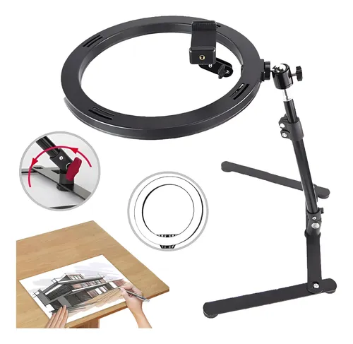 comprar Anillo Aro Luz Led Tripode Soporte Flexible De Mesa