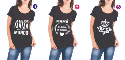 Remeras Día De La Madre + Frasco Personalizado