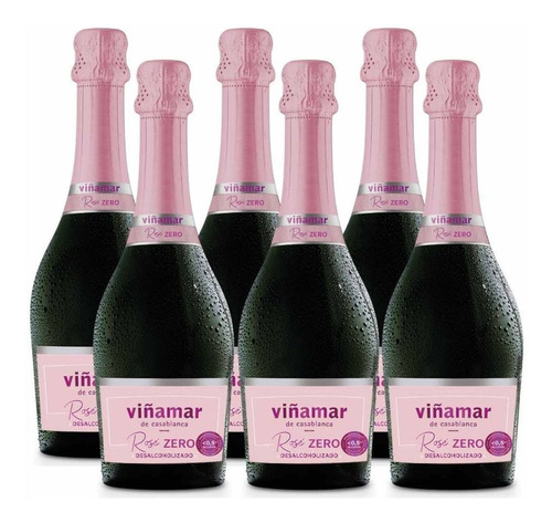 Espumante Viñamar Rose Zero Sin Alcohol 750cc X 6 Uni 