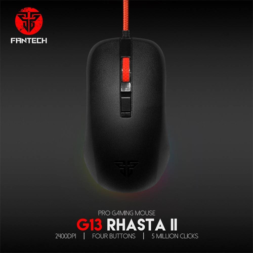 Mouse Gamer Fantech Rhasta Ii G13 Rgb 2400dpi