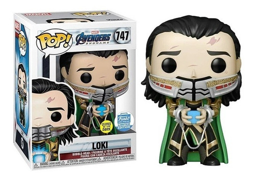 Funko Pop Marvel Avengers Endgame Loki Tesseract Exclusivo 