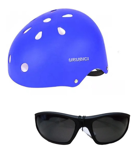 Casco De Niño /skater, Roller, Bici.ajustable+ Lentes De Sol
