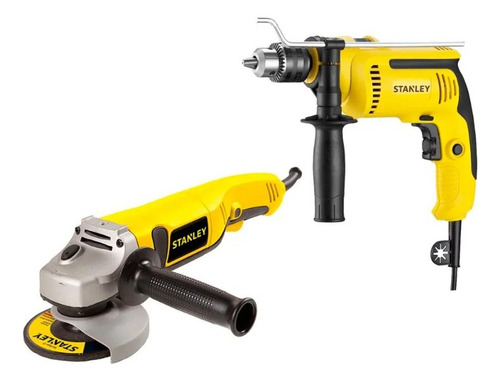Amoladora Esmeril 1000w + Taladro Percutor 700w Stanley
