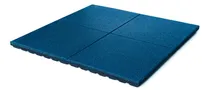 Comprar Piso Caucho 1x1 Reciclado Baldosa Plaza Exteriores Azul