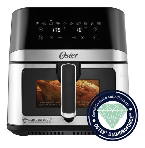 Freidora Aire Digital 7.5l Oster 10 Programas Ckstaf75wdssdf