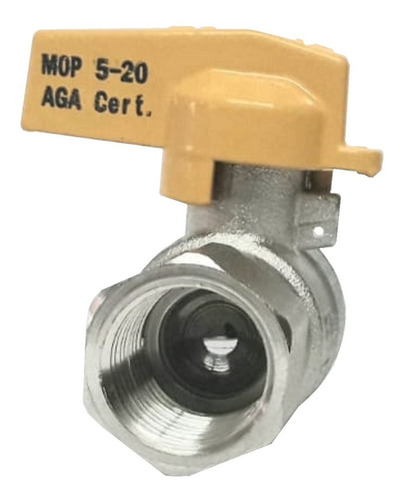 Imagem 4 de 4 de Registro Esfera Reto P/ Gás Mf 1/2 Passag Plena - Emmeti