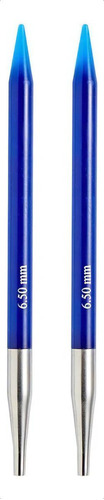 Palillos Intercambiable Knitpro Trenz 6.5 Mm Color Azul