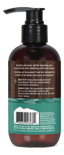 Every Man Jack Beard + Face Wash - Subtle Sea Salt Fragrance