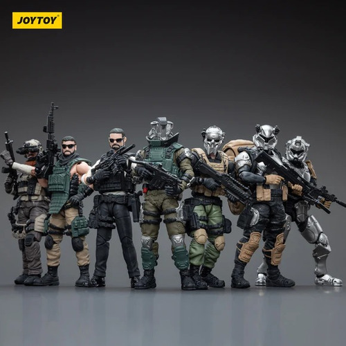 Joy Toy 1/18 7 Figuras Army Builder Nuevas