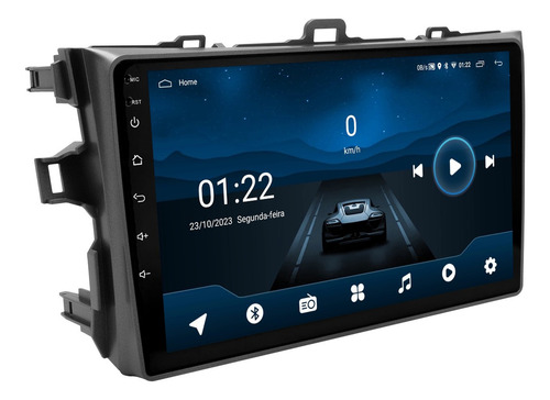Central Multimidia Toyota Corolla 2009 A 2013 Android 13 9p
