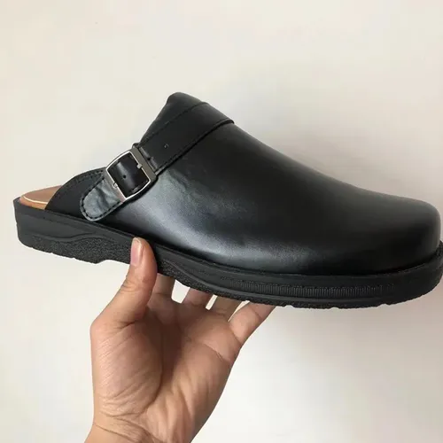 Pantuflas Cuero Pu Flexible Confortable Moda Casual Hombre
