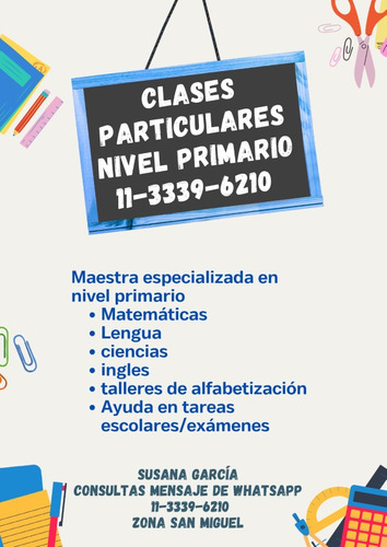 Apoyo Escolar Zona San Miguel