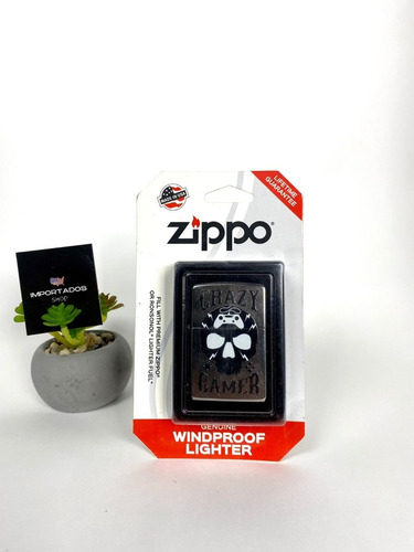 Zippo Crazy Gamer Design Isqueiro À Prova De Vento Original
