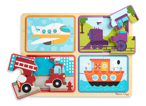 Melissa & Doug Natural Play Rompecabezas De Madera: Listo, L