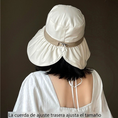 Gorro Casual De Tela Con Protección Solar Sombrero Para Sol