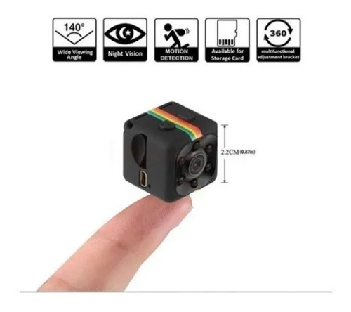 Imagem 5 de 10 de Mini Camera Espiã Sq11 Sensor De Movimento Dvr Visão Noturna