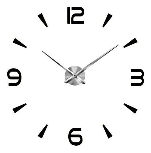 Reloj De Pared Decorativo De Negro