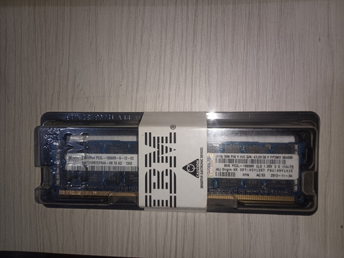 Memoria RAM 8GB 1 IBM 49Y1397