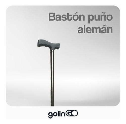 Bastón Ortopédico Ergonómico Ajustable Goma Antiderrapante Color Plateado