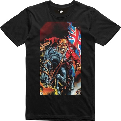 Playera T-shirt Negra Iron Maiden Banda De Rock 15