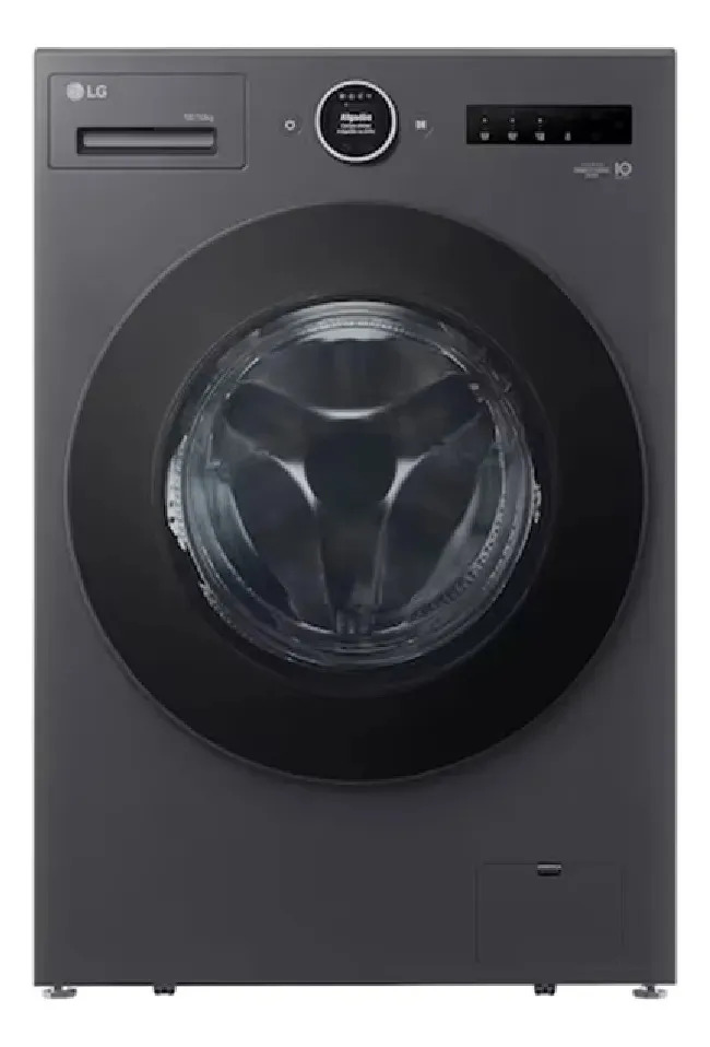 Lava E Seca LG Smart 95cm Com Ia 18kg Em Aço Inox Preto 220v Preto