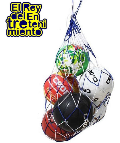 Imagen 2 de 7 de Red Bolsa Para Pelotas Fútbol, Basketball, Volley - El Rey