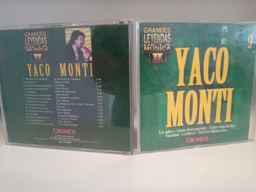 Cd Grandes Leyendas De La Música Ii - Yaco Monti