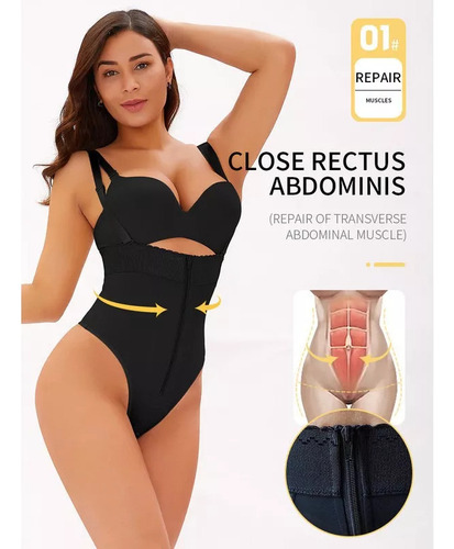 Faja Body Tanga Con Tirante Ajustable, Faja Reductora