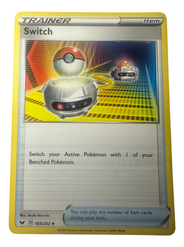 Switch 183/202 - Sword & Shield Base Set - Pokemon Tcg (Usado)