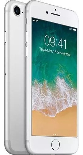 iPhone 7 128 GB prata - Aceitável (Recondicionado)