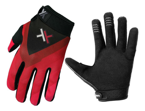 Luva Mattos Racing Atomic Bike Motocross Trilha Moto Cor Vermelho Tamanho G