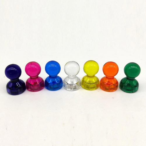 50x Push Pin Magnets Plastic Whiteboard Tools