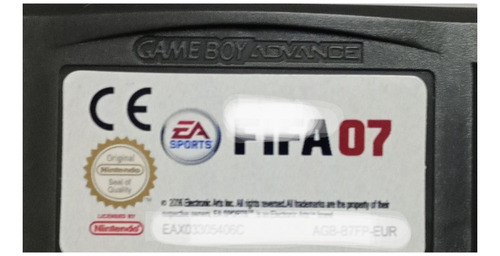 Fifa Soccer 07 Para Game Boy Advance, Sp, Nds, Lite. Repro
