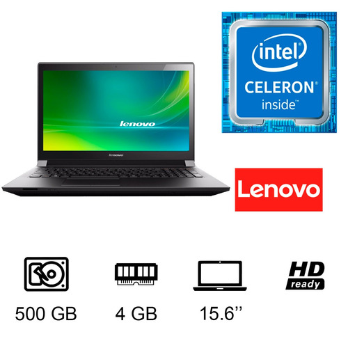 Notebook Lenovo Intel N2840 4gb Ram 500gb Hdd 15.6 Fact A-b