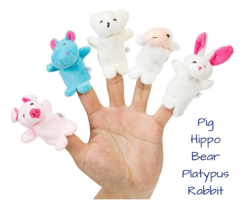 20 Finger Puppets Y Finger Family Song Button, 6 Family...