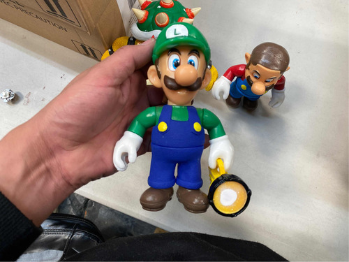 Super Mario Brothers Vs Bowser Figuras Con Luz Mario Luigi