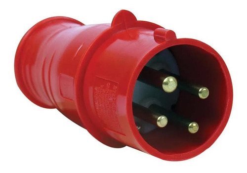 Plug Macho Poliamida 6.6 3p+t 32a 380/440v Vermelho Ip67 Ste