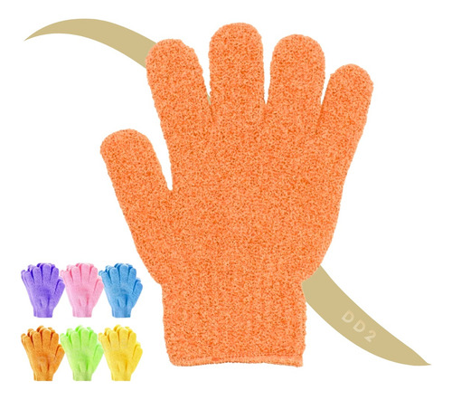 2 Guantes Exfoliante Manopla Piel Para Spa Corporal/facial