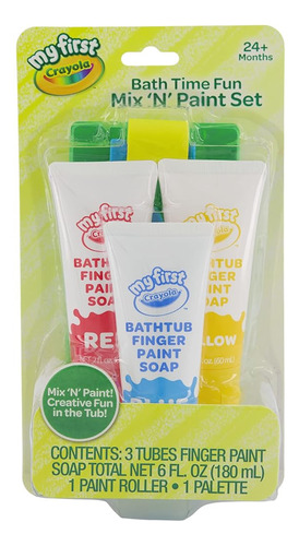 Crayola Bath Tub Brush & Finger Paint Soap Set