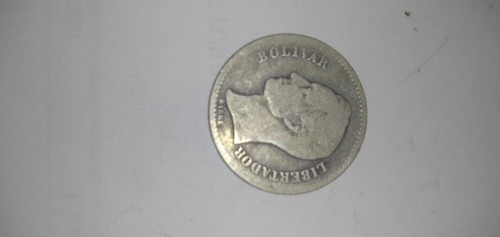 Moneda De 1 Bs De Plata Año 1936, Tal Como Se Ve En La Foto