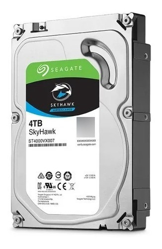 Disco Rigido Seagate 4tb Skyhawk Sata3 3.5 St4000vx013 Color Gris