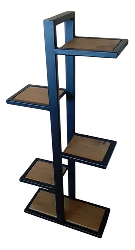 Macetero Regiu 18cm Base, 110cm Altura, 22cm Ancho Negro