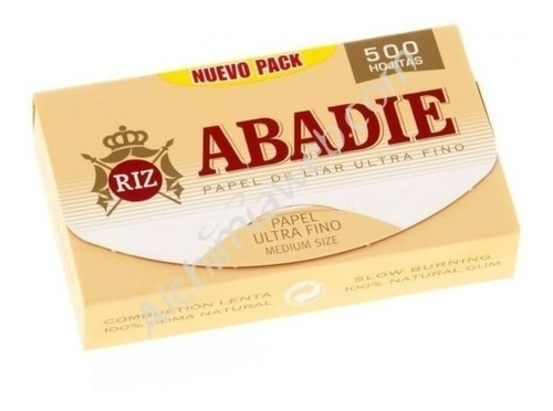 Papel Abadie -  500 Papelillos 1  1/4 X8 Unidades