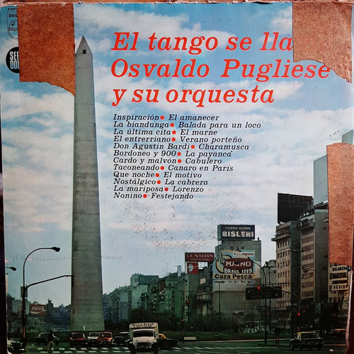 Vinilo Osvaldo Pugliese Y Su Orquesta El Tango Se Llama T2